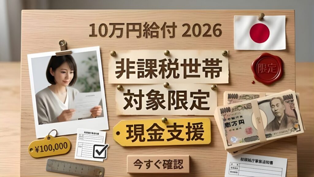日本政府が2026年に10万円支給決定