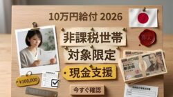日本政府が2026年に10万円支給決定｜住民税非課税世帯への現金給付がスタート